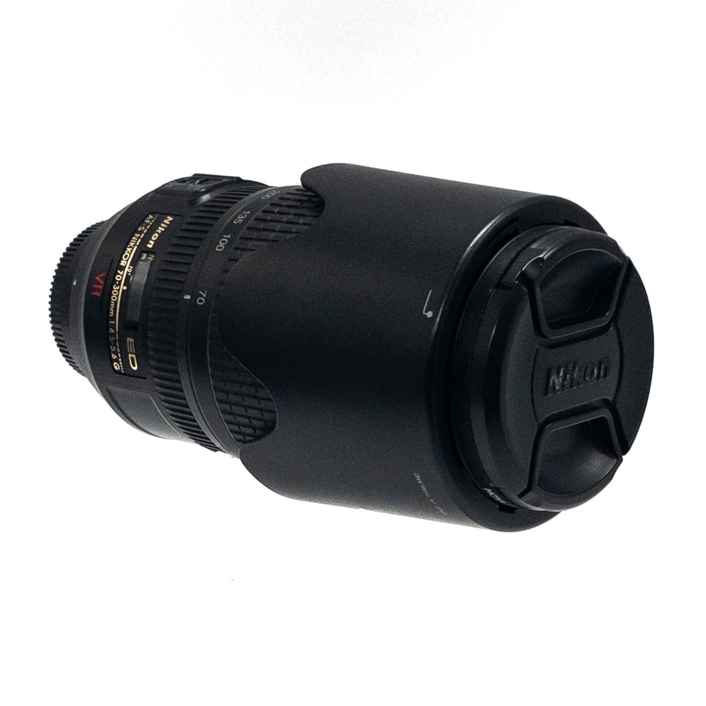 Nikon AF-S NIKKOR 70-300mm f/4-5.6 G ED Camera Lens w/ Caps, Hood, Filter, Bag