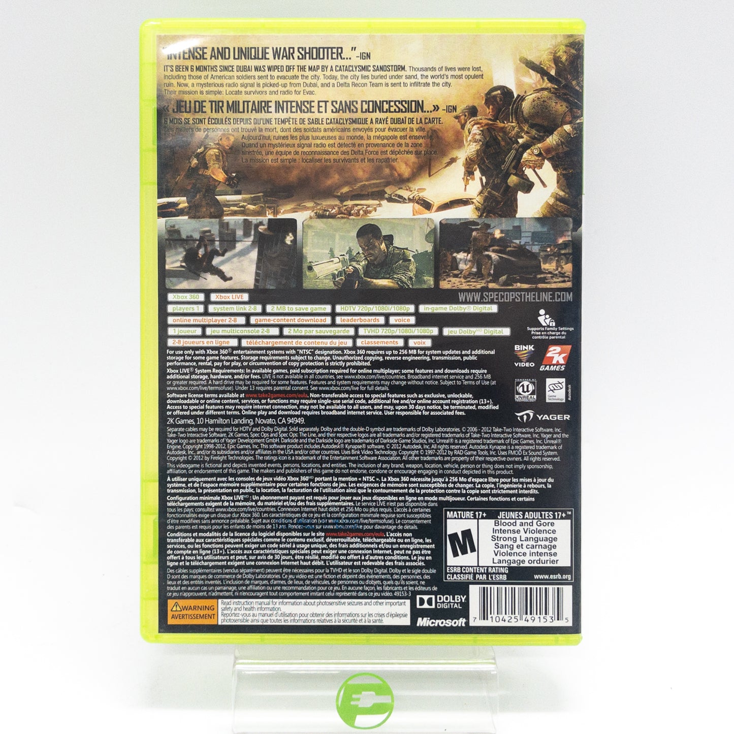 Spec Ops The Line (Microsoft Xbox 360, 2012)
