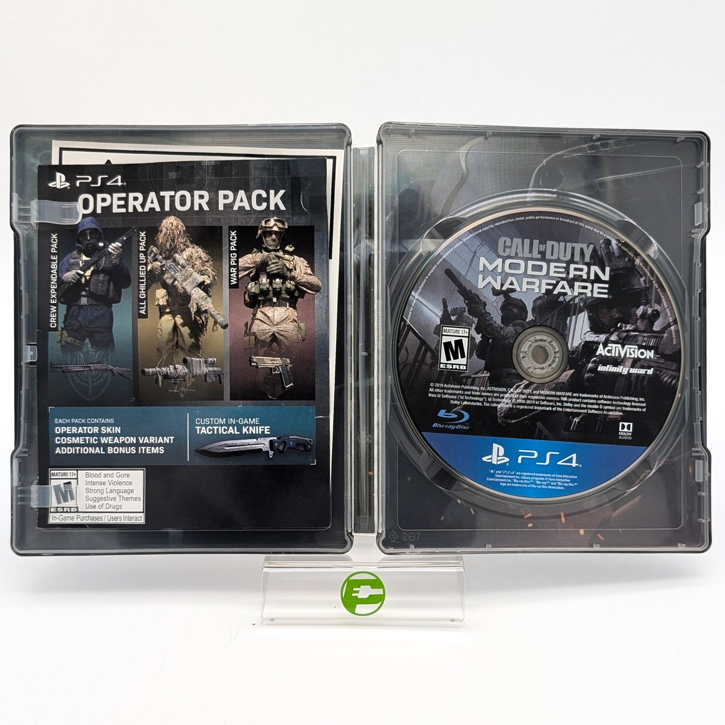 Call of Duty Modern Warfare Steelbook (Sony PlayStation 4 PS4, 2019)