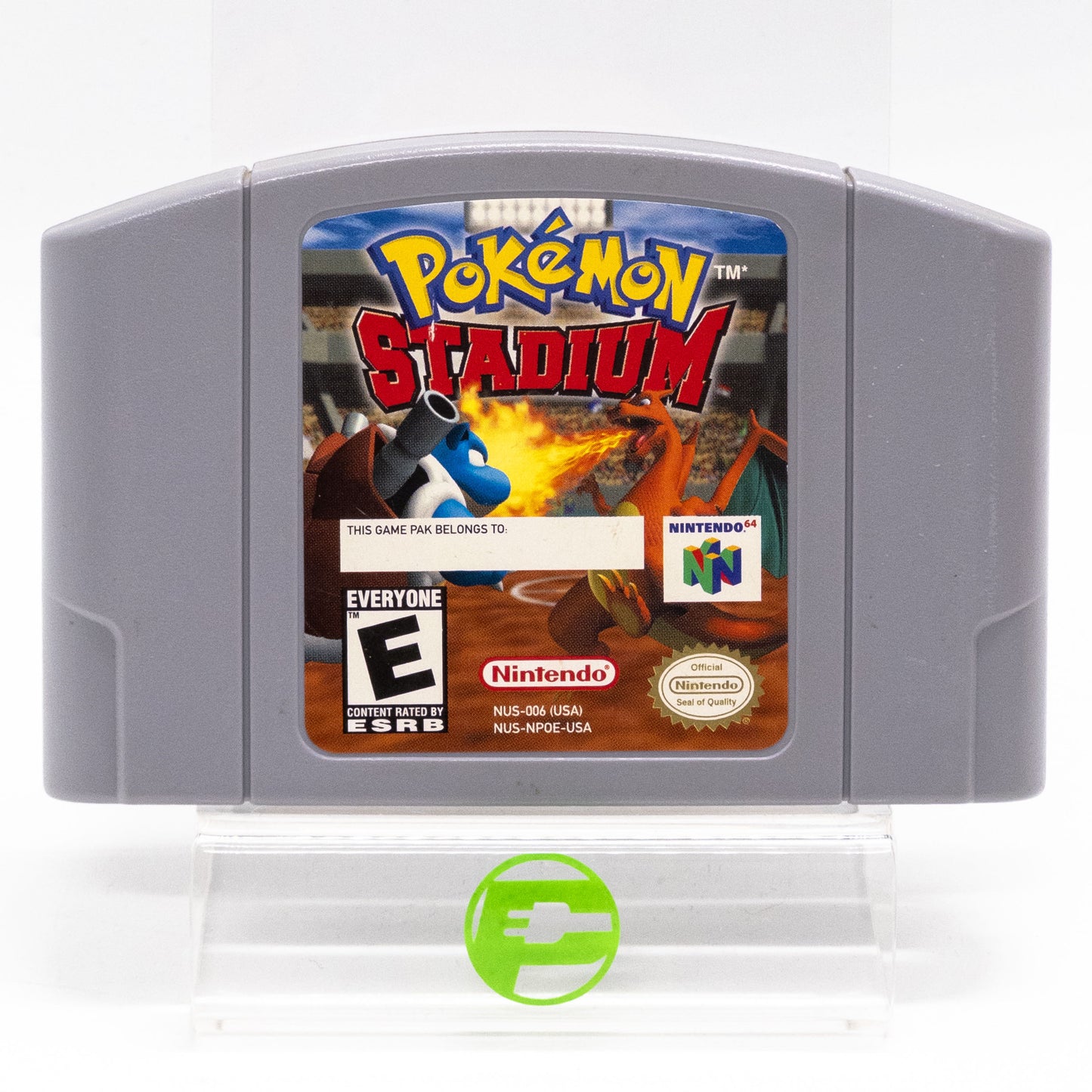 Pokemon Stadium (Nintendo 64 N64, 2000) Cartridge, Poster and Transfer Pak