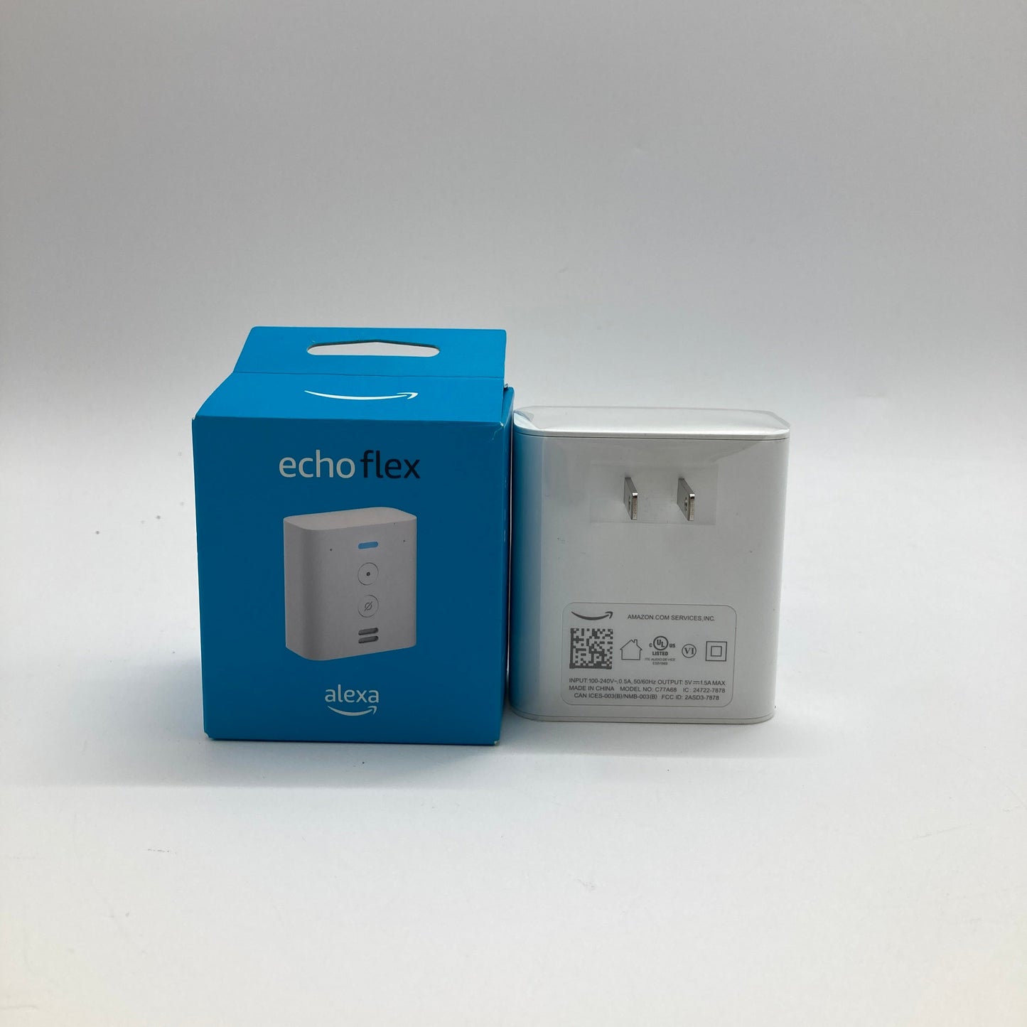 Amazon Echo Flex Smart Speaker White C77A68 Open Box